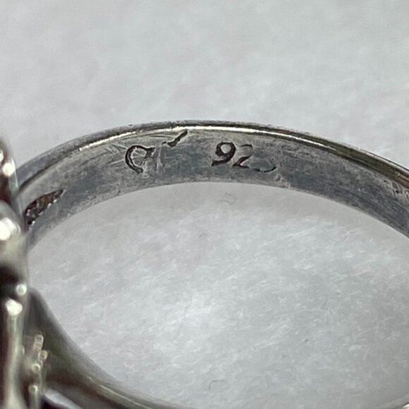 Sterling Silver 925 Southwest Oval Bezel Set Malachite Ring Leaf Accent Size 5.5 - Picture 9 of 16